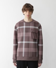 BLACK LABEL CRESTBRIDGE | 【BLACK lab.】ミリタリーポケットチェックスウェット(スウェット)