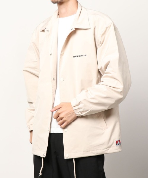 BEN DAVIS（ベンデイビス）の「【BEN DAVIS】Print Coach jacket/ベンデイビス プリント コーチジャケット（ナイロンジャケット・メンズ・ライトグレー/ブラック/ネイビー/グリーン・M/L/XL）」の6枚目の写真