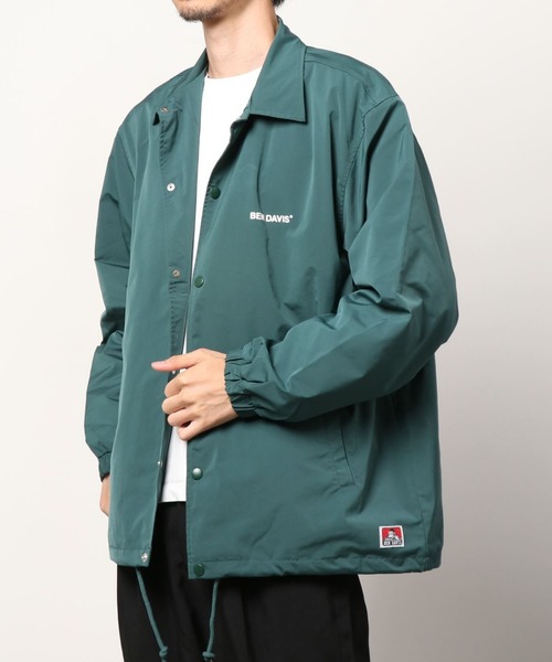 BEN DAVIS（ベンデイビス）の「【BEN DAVIS】Print Coach jacket/ベンデイビス プリント コーチジャケット（ナイロンジャケット・メンズ・ライトグレー/ブラック/ネイビー/グリーン・M/L/XL）」の8枚目の写真