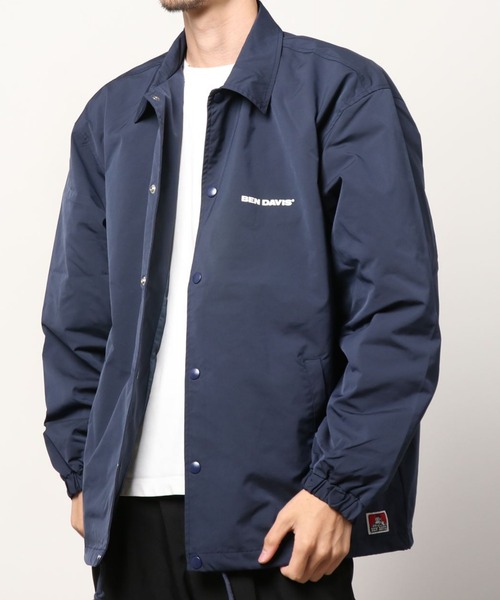 BEN DAVIS（ベンデイビス）の「【BEN DAVIS】Print Coach jacket/ベンデイビス プリント コーチジャケット（ナイロンジャケット・メンズ・ライトグレー/ブラック/ネイビー/グリーン・M/L/XL）」の10枚目の写真