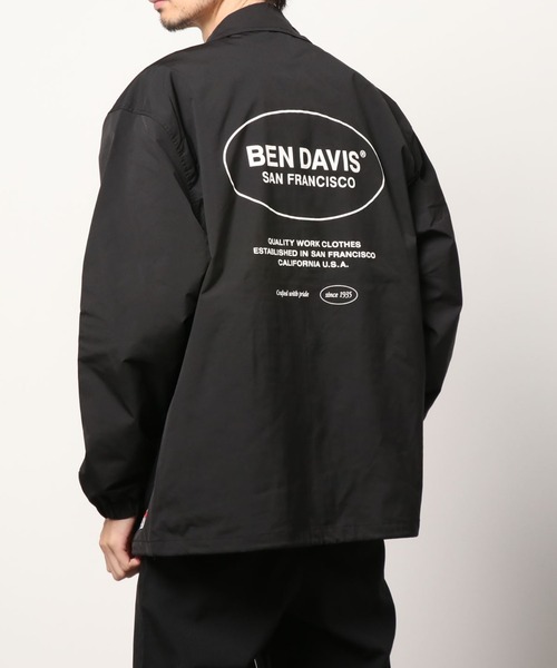 BEN DAVIS（ベンデイビス）の「【BEN DAVIS】Print Coach jacket/ベンデイビス プリント コーチジャケット（ナイロンジャケット・メンズ・ライトグレー/ブラック/ネイビー/グリーン・M/L/XL）」の5枚目の写真