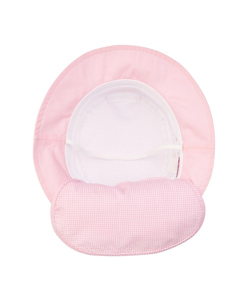 MIKI HOUSE（ミキハウス）の「日よけカバー付き帽子（ハット・キッズ・ベージュ/ブルー/ホワイト×ブルー/ホワイト×ピンク・S(48-50cm)/M(50-52cm)/L(52-54cm)/SS(46-48cm)）」の15枚目の写真