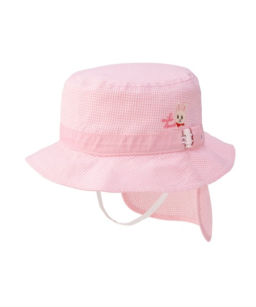 MIKI HOUSE（ミキハウス）の「日よけカバー付き帽子（ハット・キッズ・ベージュ/ブルー/ホワイト×ブルー/ホワイト×ピンク・S(48-50cm)/M(50-52cm)/L(52-54cm)/SS(46-48cm)）」の18枚目の写真