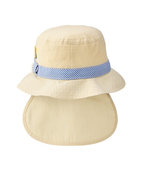 MIKI HOUSE（ミキハウス）の「日よけカバー付き帽子（ハット・キッズ・ベージュ/ブルー/ホワイト×ブルー/ホワイト×ピンク・S(48-50cm)/M(50-52cm)/L(52-54cm)/SS(46-48cm)）」の20枚目の写真