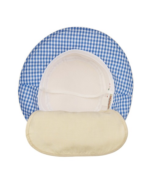 MIKI HOUSE（ミキハウス）の「日よけカバー付き帽子（ハット・キッズ・ベージュ/ブルー/ホワイト×ブルー/ホワイト×ピンク・S(48-50cm)/M(50-52cm)/L(52-54cm)/SS(46-48cm)）」の22枚目の写真