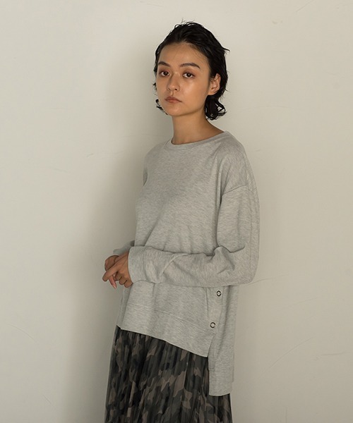 socolla（ソコラ）の「【socolla】2WAYワッフルポンチョプルオーバー（Tシャツ/カットソー・レディース・ブラック/ブラウン/グレー・M）」の5枚目の写真