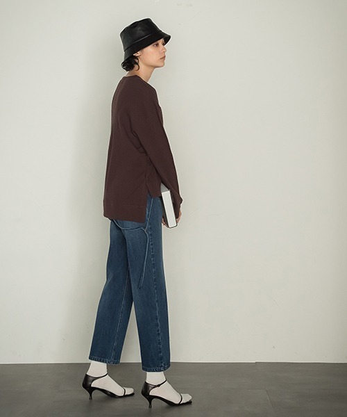 socolla（ソコラ）の「【socolla】2WAYワッフルポンチョプルオーバー（Tシャツ/カットソー・レディース・ブラック/ブラウン/グレー・M）」の17枚目の写真