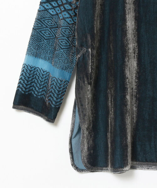 BEAMS BOY（ビームスボーイ）の「maturely / Velvet Opal Longsleeve（Tシャツ/カットソー・レディース・ブルー/グレー・ONE SIZE）」の16枚目の写真