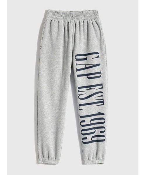 GAP(ギャップ)の「カーボナイズドフリース レインボー GAPロゴ ジョガーパンツ (キッズ)(スウェットパンツ・キッズ・ブラック/ネイビー/グレー・S/M/L/XL/XS/XXL)」の5枚目の写真