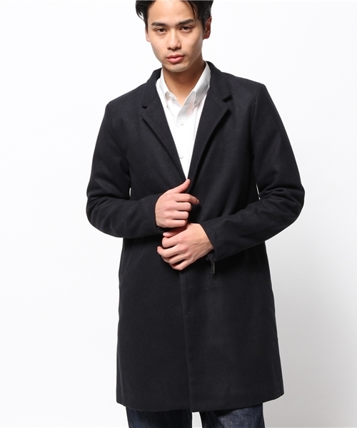 OUTLET(アウトレット)の「【Ciaopanic】MELTONチェスター(チェスターコート・メンズ・キャメル/ネイビー/ブラック・SMALL/LARGE/MEDIUM)」の2枚目の写真