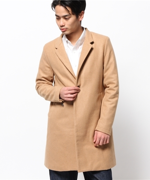 OUTLET(アウトレット)の「【Ciaopanic】MELTONチェスター(チェスターコート・メンズ・キャメル/ネイビー/ブラック・SMALL/LARGE/MEDIUM)」の3枚目の写真
