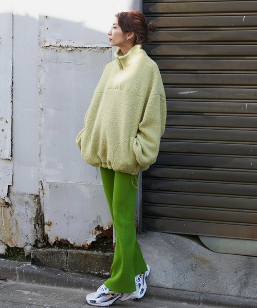 セール】ハーフジップボアプルオーバー（スウェット）｜Auntie Rosa