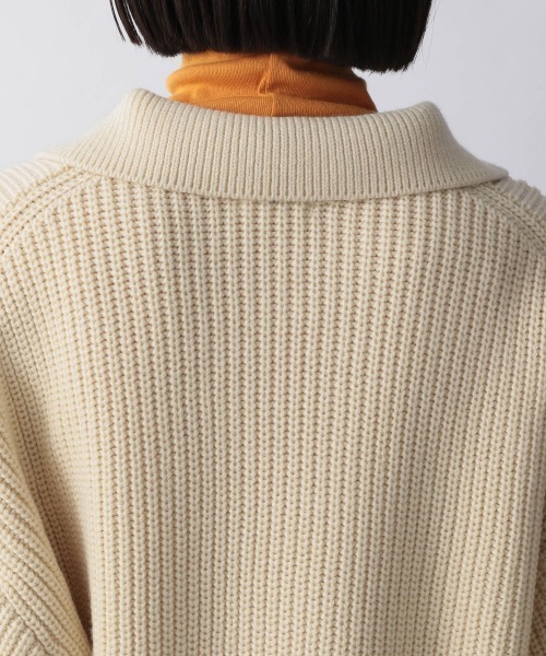 LOWRYS FARM（ローリーズファーム）の「アゼスキッパープルオーバーＬＳ　255515（ニット/セーター・レディース・アイボリー/ダークブラウン/グリーン・FREE）」の11枚目の写真
