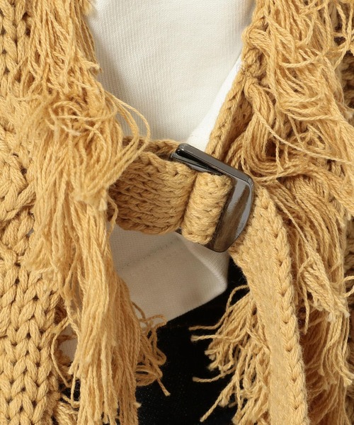 AULA AILA（アウラアイラ）の「AULA AILA（アウラ アイラ）別注ニットベスト（ベスト・レディース・ベージュ/レッド・0）」の21枚目の写真