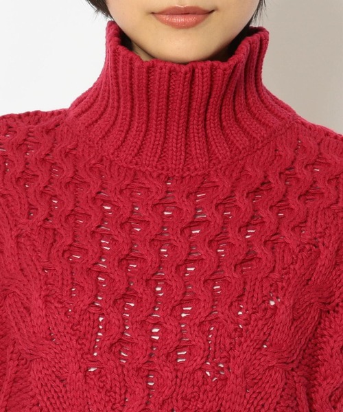 AULA AILA（アウラアイラ）の「AULA AILA（アウラ アイラ）別注ニットベスト（ベスト・レディース・ベージュ/レッド・0）」の12枚目の写真