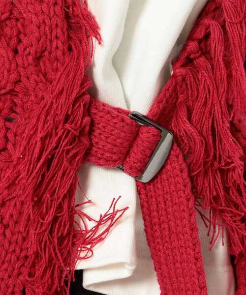 AULA AILA（アウラアイラ）の「AULA AILA（アウラ アイラ）別注ニットベスト（ベスト・レディース・ベージュ/レッド・0）」の15枚目の写真