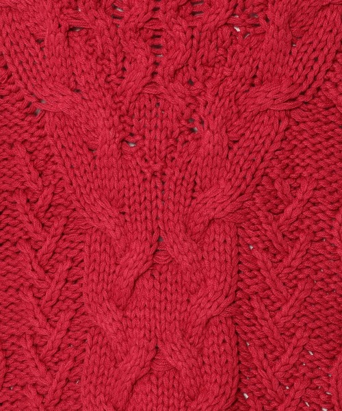 AULA AILA（アウラアイラ）の「AULA AILA（アウラ アイラ）別注ニットベスト（ベスト・レディース・ベージュ/レッド・0）」の16枚目の写真