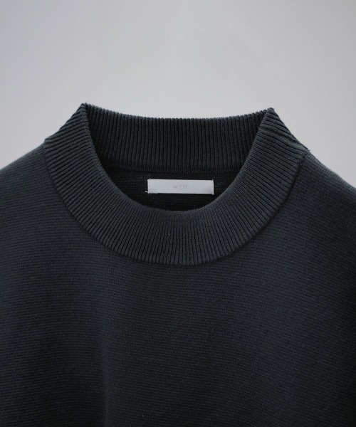 WYM LIDNM(ウィム バイ リドム)の「MILANO RIB BOTTLE NECK PO KNIT(ニット/セーター・メンズ・チャコールグレー/ライトグレー/ブラウン・S/M/L)」の8枚目の写真