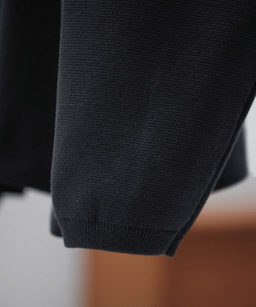 WYM LIDNM(ウィム バイ リドム)の「MILANO RIB BOTTLE NECK PO KNIT(ニット/セーター・メンズ・チャコールグレー/ライトグレー/ブラウン・S/M/L)」の9枚目の写真