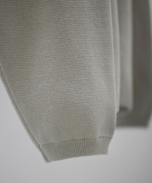 WYM LIDNM(ウィム バイ リドム)の「MILANO RIB BOTTLE NECK PO KNIT(ニット/セーター・メンズ・チャコールグレー/ライトグレー/ブラウン・S/M/L)」の13枚目の写真