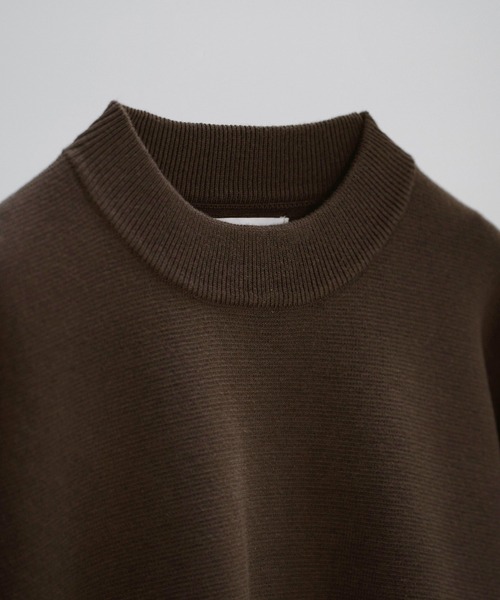 ニット+セーター back open milan rib knit MILANO RIB BOTTLE NECK PO KNIT（ニット/セーター）｜WYM LIDNM