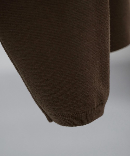 WYM LIDNM(ウィム バイ リドム)の「MILANO RIB BOTTLE NECK PO KNIT(ニット/セーター・メンズ・チャコールグレー/ライトグレー/ブラウン・S/M/L)」の17枚目の写真
