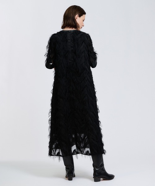 Kaon（カオン）の「KAON FOR ESTNATION / オーガンジーAラインワンピース（ワンピース・レディース・ブラック・FREE）」の6枚目の写真