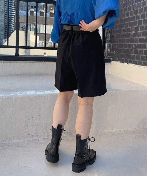 PAGEBOY（ページボーイ）の「リッチツイルセットアップショートパンツ（その他パンツ・レディース・アイボリー/グリーン系その他/チャコールグレー/ブラック・FREE）」の11枚目の写真