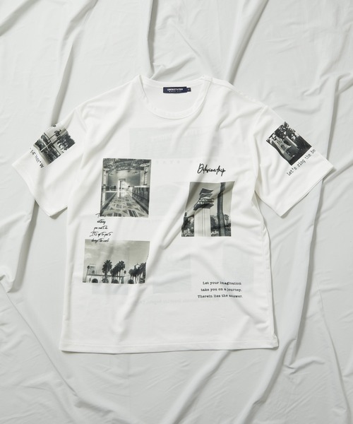 UNION STATION(ユニオンステーション)の「メモリアルフォトプリントカットソー(Tシャツ/カットソー・メンズ・ホワイト/ブラック・LL/M/L)」の3枚目の写真