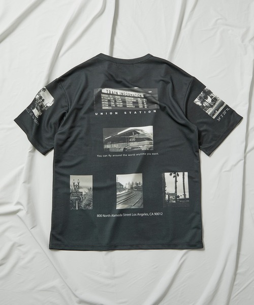 UNION STATION(ユニオンステーション)の「メモリアルフォトプリントカットソー(Tシャツ/カットソー・メンズ・ホワイト/ブラック・LL/M/L)」の6枚目の写真