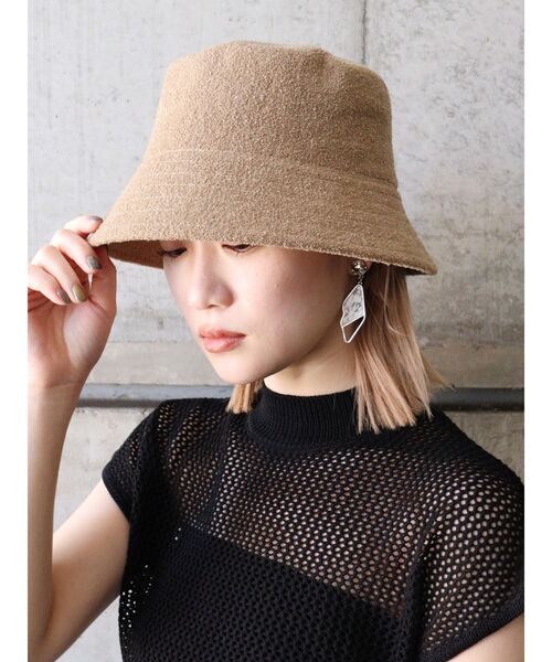 MURUA（ムルーア）の「パイルバケットハット（ハット・レディース・ブラック/アイボリー/ベージュ・FREE）」の11枚目の写真