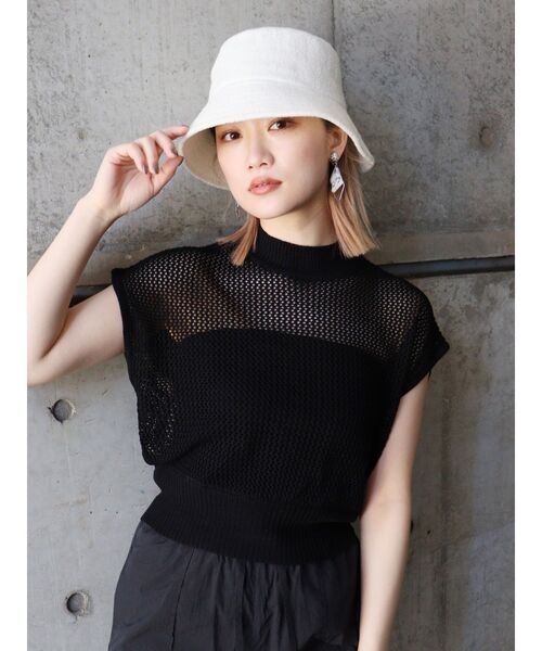 MURUA（ムルーア）の「パイルバケットハット（ハット・レディース・ブラック/アイボリー/ベージュ・FREE）」の8枚目の写真