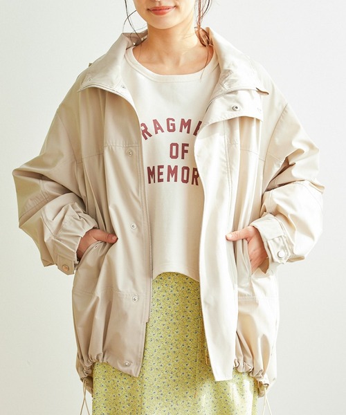 mysty woman（ミスティウーマン）の「ルーズマウンテンパーカー 261890（マウンテンパーカー・レディース・ブラック/カーキ/ライトベージュ・FREE）」の3枚目の写真