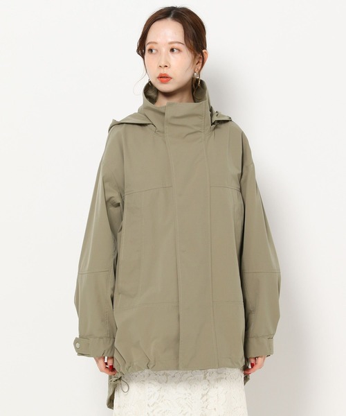 mysty woman（ミスティウーマン）の「ルーズマウンテンパーカー 261890（マウンテンパーカー・レディース・ブラック/カーキ/ライトベージュ・FREE）」の9枚目の写真