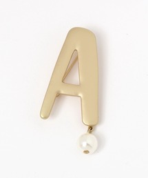 メタルアルファベットブローチ