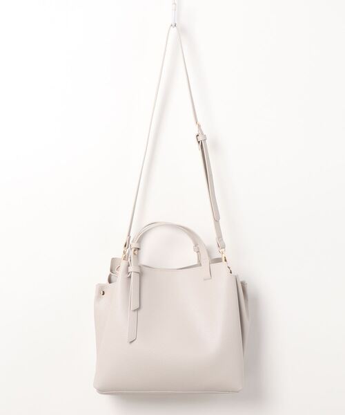 ROPE' PICNIC（ロペピクニック）の「【軽量】スウェイハンドル5層ミドルトート＆ショルダーバッグ（ショルダーバッグ・レディース・ライトグレー/ネイビー/レッド系その他・FREE）」の4枚目の写真