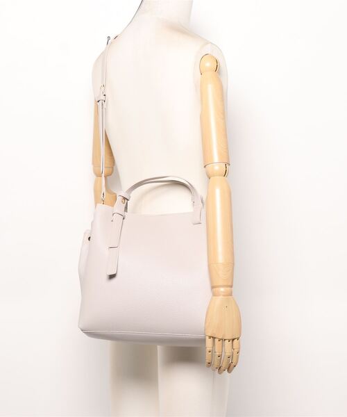 ROPE' PICNIC（ロペピクニック）の「【軽量】スウェイハンドル5層ミドルトート＆ショルダーバッグ（ショルダーバッグ・レディース・ライトグレー/ネイビー/レッド系その他・FREE）」の7枚目の写真