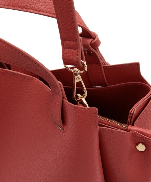 ROPE' PICNIC（ロペピクニック）の「【軽量】スウェイハンドル5層ミドルトート＆ショルダーバッグ（ショルダーバッグ・レディース・ライトグレー/ネイビー/レッド系その他・FREE）」の22枚目の写真