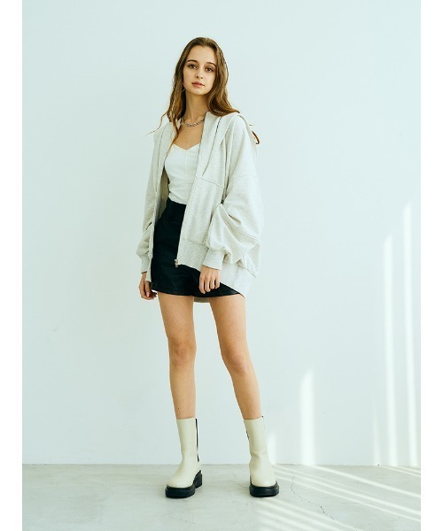 ENVYM(アンビー)の「バックロゴビッグPK(パーカー・レディース・ホワイト/ブラック/ベージュ・FREE)」の19枚目の写真