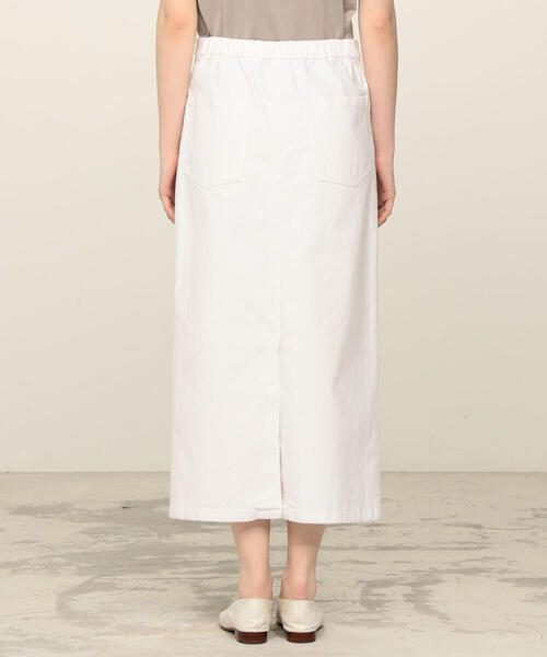 TOMORROWLAND (トゥモローランド)の「コットンストレッチ Iラインスカート(スカート・レディース・ホワイト/ベージュ/ライトグレー・36/34)」の9枚目の写真