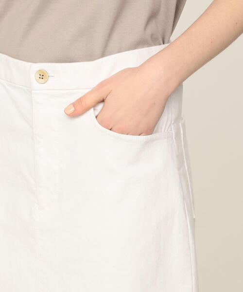 TOMORROWLAND (トゥモローランド)の「コットンストレッチ Iラインスカート(スカート・レディース・ホワイト/ベージュ/ライトグレー・36/34)」の12枚目の写真