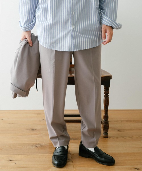 ITEMS URBANRESEARCH（アイテムズ アーバンリサーチ）の「『セットアップ対応』TRスラックス（スラックス・メンズ・ブラック/グレー/オフホワイト/ブルー/グリーン・MEDIUM/LARGE）」の4枚目の写真