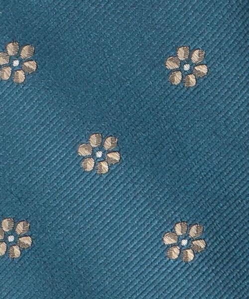 green label relaxing（グリーンレーベルリラクシング）の「GLR シルク② 8.0 小紋 ネクタイ（ネクタイ・メンズ・ターコイズブルー/ライム・FREE）」の5枚目の写真