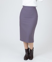 Anuenue（アヌエヌエ）の「タック入り 膝丈タイトスカート（スカート）」