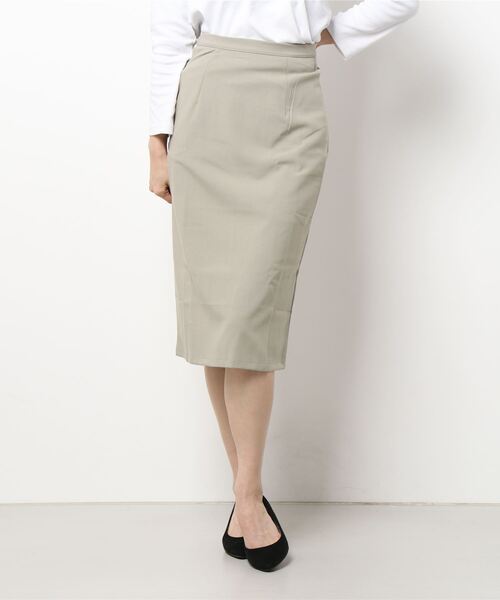 Anuenue(アヌエヌエ)の「タック入り 膝丈タイトスカート(スカート・レディース・ブラック/パープル/ライトグリーン・2L/S/M/L)」の14枚目の写真