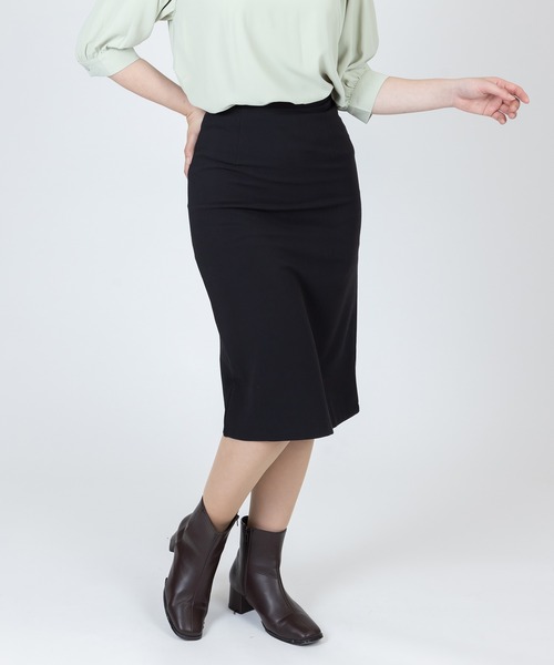 Anuenue(アヌエヌエ)の「タック入り 膝丈タイトスカート(スカート・レディース・ブラック/パープル/ライトグリーン・2L/S/M/L)」の17枚目の写真