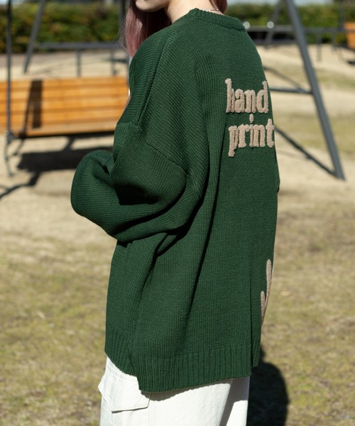 PairPair（ペアペア）の「ハンドサガラ刺繍ニットプルオーバー(ユニセックス)（ニット/セーター・レディース・グリーン/アイボリー/グレイッシュブルー・FREE）」の14枚目の写真