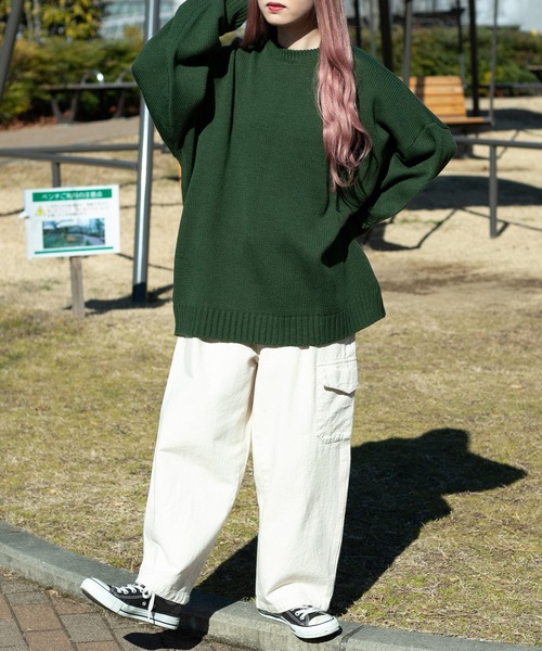 PairPair（ペアペア）の「ハンドサガラ刺繍ニットプルオーバー(ユニセックス)（ニット/セーター・レディース・グリーン/アイボリー/グレイッシュブルー・FREE）」の19枚目の写真