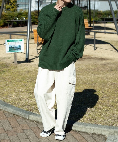 PairPair（ペアペア）の「ハンドサガラ刺繍ニットプルオーバー(ユニセックス)（ニット/セーター・レディース・グリーン/アイボリー/グレイッシュブルー・FREE）」の10枚目の写真