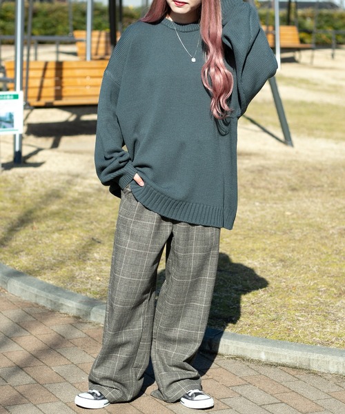 PairPair（ペアペア）の「ハンドサガラ刺繍ニットプルオーバー(ユニセックス)（ニット/セーター・レディース・グリーン/アイボリー/グレイッシュブルー・FREE）」の6枚目の写真